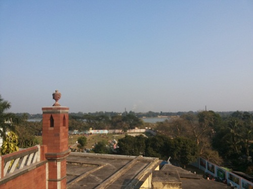 Distant view of Hoogly rever from Bandel Church