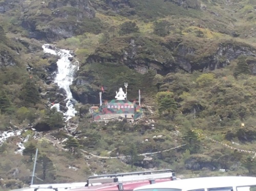 Distant view of Shiva Temple from Baba Mandir