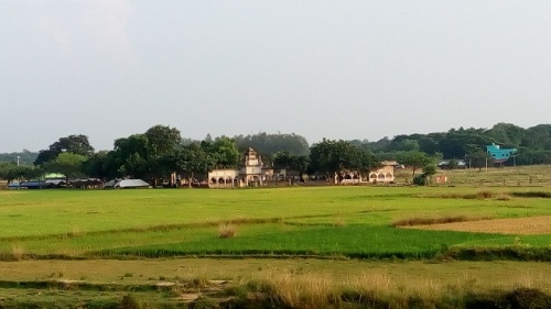 Maa Manasa mandir at Jakpur- Distant view from Train