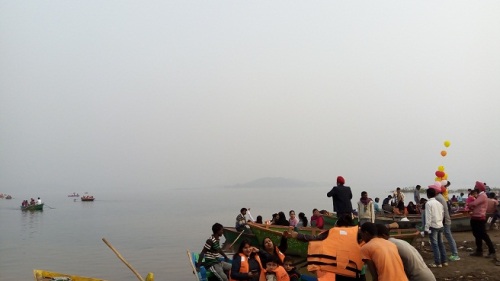 Boating in Patratu dam 